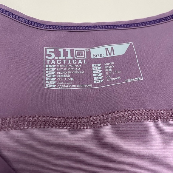 5.11 Tactical Women's Willow Henley Training Top Purple Stretch Fabric Size M - Picture 2 of 7